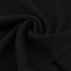 Close-up fabric detail of the FitFigura Soft LoungeWear Set – Comfort Form in Onyx Black, highlighting the soft ribbed texture.