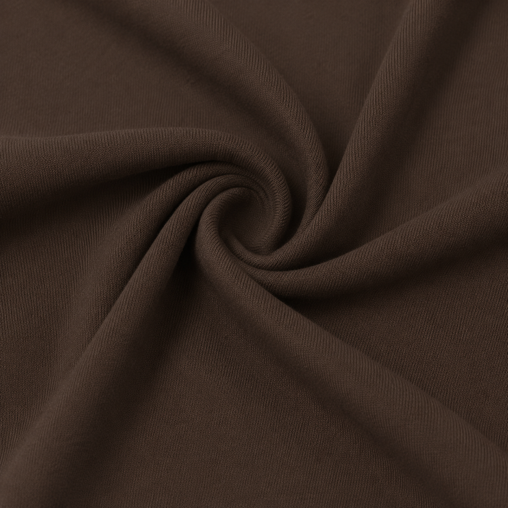 Close-up of the dark brown fabric texture used in the Fitfigura Crossback Bra – Sculpt Line.