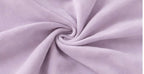 Close-up of the soft light purple fabric texture used in the Fitfigura Flow Performing Set – Soft Movement Form.