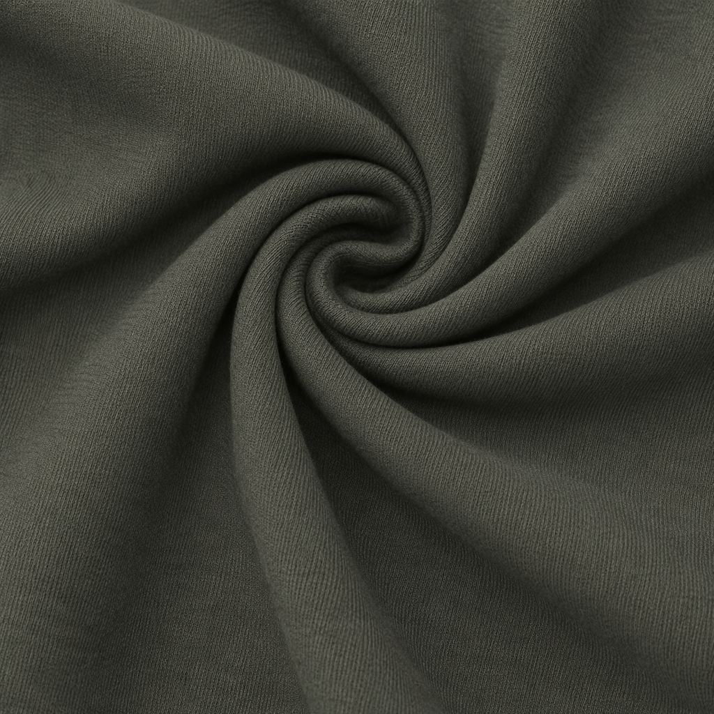 Close-up of the olive green fabric texture used in the Fitfigura Motion Bra – Sculpt Form.