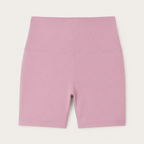 Flat lay of the Fitfigura Sculpt Short 6” – Performance Sculpt Form in light pink, showing the high waistband and fitted 6-inch short design.