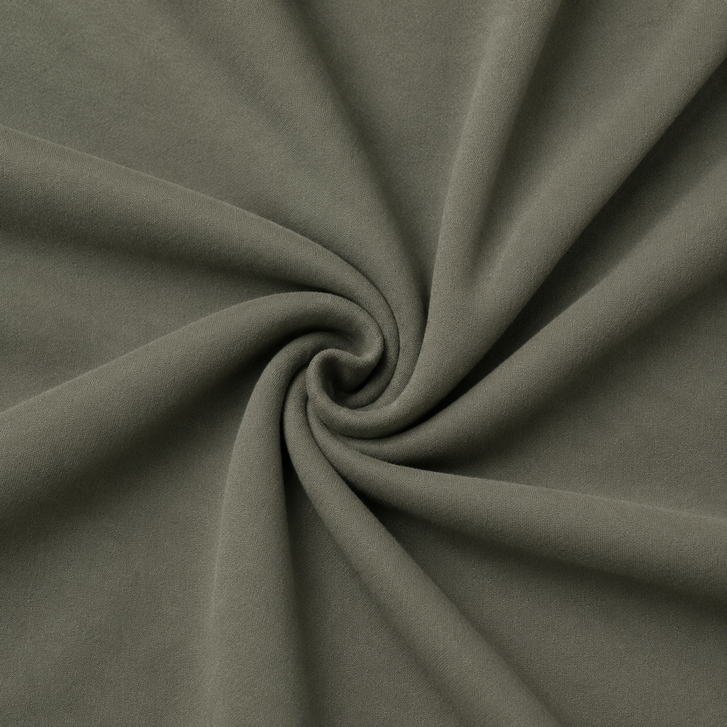 Close-up of the olive green fabric texture used in the Fitfigura Seamless Legging.