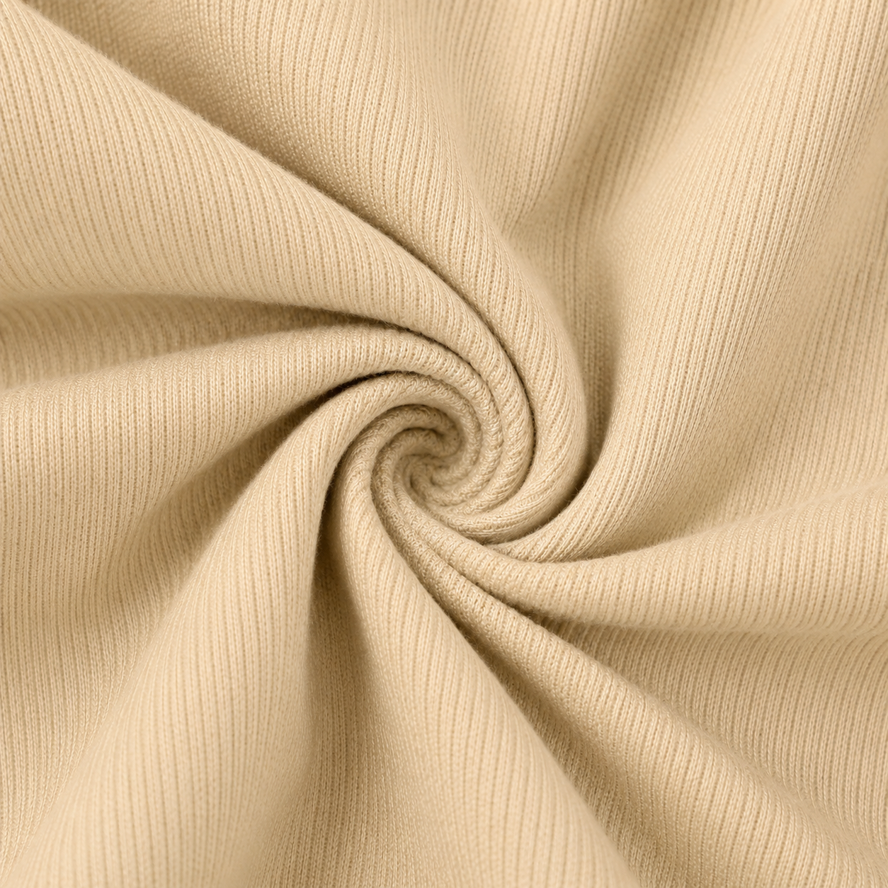 Close-up of the cream fabric texture used in the Fitfigura Studio Set – Soft Flow Form.