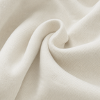Close-up detail of the soft white fabric texture used in the Sculpt Hoodie – Structured Form.