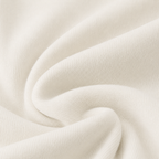 Close-up detail of the soft white fabric texture used in the Zip Hoodie – Utility Form.